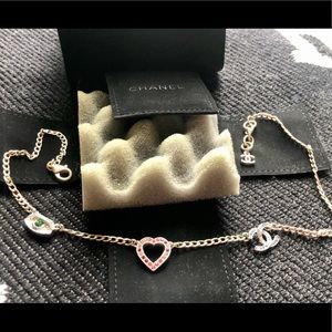 Chanel Evil eye and heart necklace